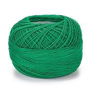 21S/2 Cotton Yarn, Mercerized Cotton Yarn, for Weaving, Knitting & Crochet, Sea Green, 1mm, 50g/roll(YCOR-A001-01B)