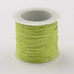 Nylon Thread Cord, DIY Material for Jewelry Making, Spring Green, 0.8mm, about 38.27 yards(35m)/roll(X-NS018-13)
