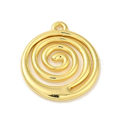 304 Stainless Steel Pendants, Real 18K Gold Plated, Flat Round, 23.5x20.5x2mm, Hole: 1.6mm(STAS-Q322-27G-02)