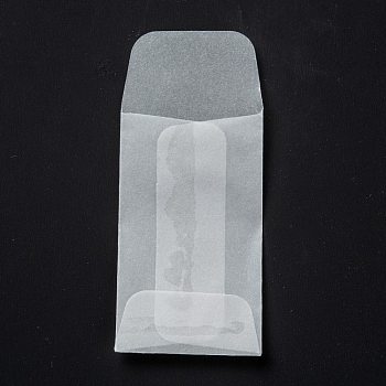 Rectangle Translucent Parchment Paper Bags, for Gift Bags and Shopping Bags, Clear, 6.8mm, bag: 5x3x0.03cm