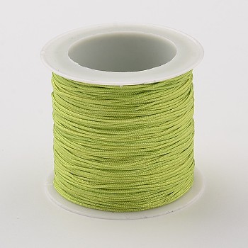 Nylon Thread Cord, DIY Material for Jewelry Making, Spring Green, 0.8mm, about 38.27 yards(35m)/roll