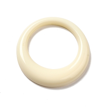 Resin Linking Ring, Round Ring, Cornsilk, 35x5mm, Inner Diameter: 24mm
