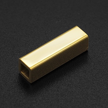 304 Stainless Steel Beads, Cuboid, Golden, 17x5x5mm, Hole: 3x3mm