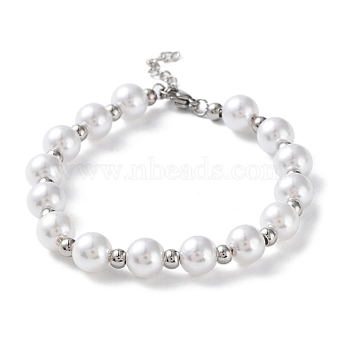 White Round Plastic Bracelets