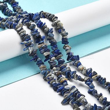 naturelles lapis-lazuli brins de perles(G-E607-A01)-4