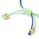 Adjustable Braided Nylon Thread Link Bracelet Makings(AJEW-JB01160-02)-4