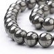 Natural Pyrite Beads Strands(X-G-S249-01-6mm)-3