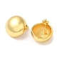 Rack Plating Brass Half Round Stud Earrings(EJEW-Q766-07G)-2
