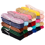 30Pcs Velvet Ribbon, Flat, for Gift Packaging, Mixed Color, 1 inch(26mm)(OCOR-WH20015-22B)