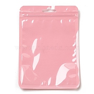 Rectangle Plastic Yin-Yang Zip Lock Bags, Resealable Packaging Bags, Self Seal Bag, Pearl Pink, 15x10.5x0.02cm, Unilateral Thickness: 2.5 Mil(0.065mm)(ABAG-A007-02G-03)