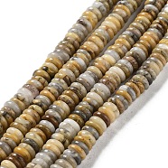 Natural Crazy Lace Agate Beads Strands, Rondelle, 6~6.5x2~2.5mm, Hole: 1.2mm, about 156~158pcs/strand, 15.12~15.20 inch(38.4~38.6cm)(G-G084-A10-01)