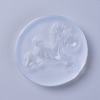 Food Grade Silicone Molds, Resin Casting Molds, For UV Resin, Epoxy Resin Jewelry Making, Horse, White, 64x9mm, Horse: 43x43mm