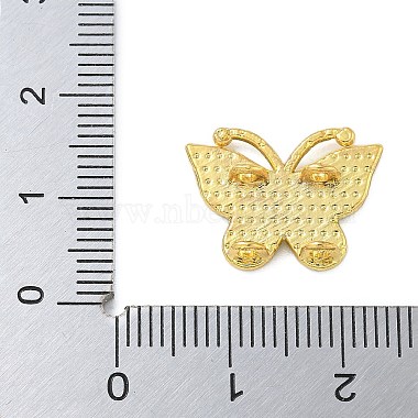 Gestellbeschichtung Messing Emaille Schmetterling Verbindungsstück Charms(KK-A234-026G)-4