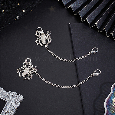 2Pcs Alloy Spider Charm Shoe Chains(FIND-AN0001-06)-7