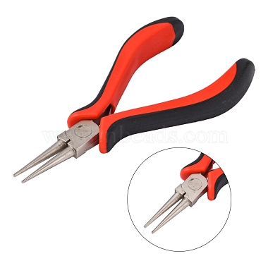 Red Carbon Steel Round Nose Pliers