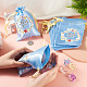 Flower Thank You Polyester Satin Storage Drawstring Bags(ABAG-TAC0005-09C)-6
