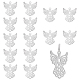 chgcraft 15pcs embellissements en métal gravé en fer gros pendentifs(IFIN-CA0001-62)-1