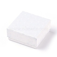 Cardboard Box, Square, White, 7.5x7.5x3.5cm(X-CBOX-G017-05)