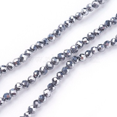 2mm Silver Round Terahertz Artificial Ore Beads