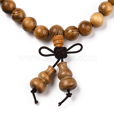4-Loop Wrap Style Buddhist Jewelry(WOOD-N010-021)-2
