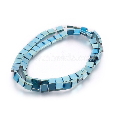 Electroplated Non-magnetic Synthetic Hematite Bead Strand(G-E498-07)-2