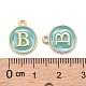 Golden Plated Alloy Enamel Charms(ENAM-S118-05B)-3