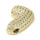 Rack Plating Brass Micro Pave Clear Cubic Zirconia Pendants(KK-R163-05L-G)-2