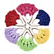 Handmade Polycotton(Polyester Cotton) Tassel Pendant Decorations(X-FIND-R094-M)-1