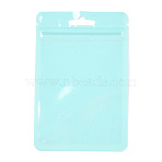 Macaron Color Plastic Yin-yang Resealable Bags, Zip Top Bags, Self Seal Bags, Top Seal, Rectangle, Pale Turquoise, 12.9x8.5x0.15cm, Unilateral Thickness: 2 Mil(0.05mm)(OPP-N001-01A-03)