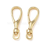 Brass Swivel Clasps, Real 18K Gold Plated, 30x10x4mm, Hole: 3mm(KK-CBA50B0-30G)
