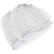 Gorgecraft 200Pcs Polyester Sink Strainers, Disposable Strainer Mesh Bag, White, 85~105x80~100x1.5mm(AJEW-GF0005-93)