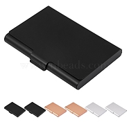 6Pcs 3 Colors Aluminium Alloy Business Cards Stroage Box, Hand-push Type, Rectangle, Mixed Color, 65x93x10mm, 2pcs/color(AJEW-SZ0001-55A)