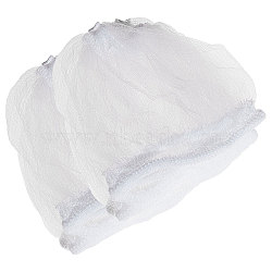 Gorgecraft 200Pcs Polyester Sink Strainers, Disposable Strainer Mesh Bag, White, 85~105x80~100x1.5mm(AJEW-GF0005-93)