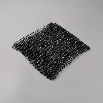 1 Yard Elastic Crystal Rhinestones Fabrics, Nylon & Glass Rhinestone Crystal Sheet, Black, 170~173mm
