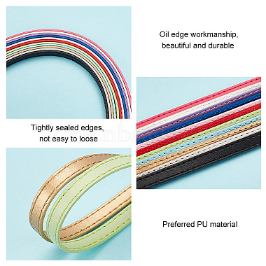 Elite 11pcs 11 Colors PU Imitation Leather Cords(WL-PH0001-02)-4
