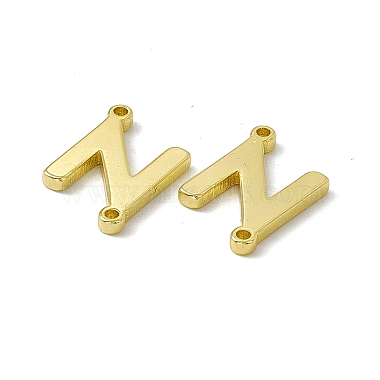 Rack Plating Brass Letter Connector Charms(KK-C007-38G-N)-3