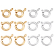 12Pcs 6 Style Eco-friendly Brass Spring Ring Clasps(KK-BC0009-41)-1