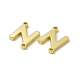 Rack Plating Brass Letter Connector Charms(KK-C007-38G-N)-3