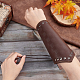 Tartan Pattern Imitation Leather Cuff Wristband for Bikers(AJEW-WH0258-937A)-3