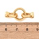 Brass Micro Pave Clear Cubic Zirconia Fold Over Clasps(KK-CBA25B2-03G)-2