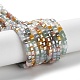 Gradient Color Electroplate Glass Bead Strands(GLAA-E042-05-B05)-1