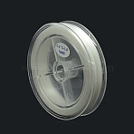 Japanese Elastic Cords, Round, White, 0.6mm, about 87.48 yards(80m)/roll(EW-P001-01)