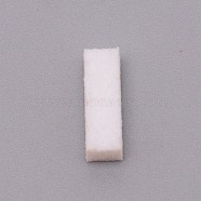 Fibre Perfume Pads, Essential Oils Diffuser Locket Pads, Rectangle, White, 15x5x5mm(DIY-WH0183-57E)