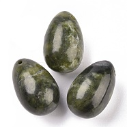 Natural Xinyi Jade/Chinese Southern Jade Pendants, Easter Egg Stone, 45x30x30mm, Hole: 2.2mm(X-G-P438-F-07)
