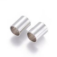 304 Stainless Steel Tube Beads, Stainless Steel Color, 12x9mm, Hole: 8mm(STAS-F205-03P-H)