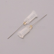 Plastic Fluid Precision Blunt Needle Dispense Tips, with 201 Stainless Steel Pin, White, 4.25x0.75cm, Inner Diameter: 0.42cm, Pin: 0.4mm, about 100pcs/bag(TOOL-WH0140-18J)