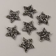 Star Hotfix Rhinestone, Resin Rhinestone, Costume Accessories, Sewing Craft Decoration, Greige, 20~21x20~21x2mm(DIY-WH0308-224D)