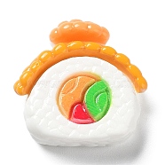 Opaque Resin Decoden Cabochons, Imitation Food, Sushi, 20.5x21x7mm(RESI-G071-02C)
