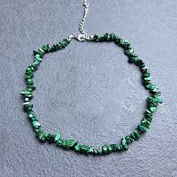 Synthetic Malachite Chip Beaded Necklaces for Women(IW6789-45)