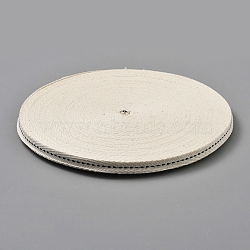 Cotton Ribbon, Costume Accessories, Black, 3/8 inch(10mm), about 54.68 Yards(50m)/Roll(OCOR-WH0048-06B)